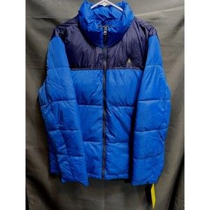 G.H. Bass & Co. Ultraloft Royal Blue Puffer Coat Jacket Men Size Large NWT